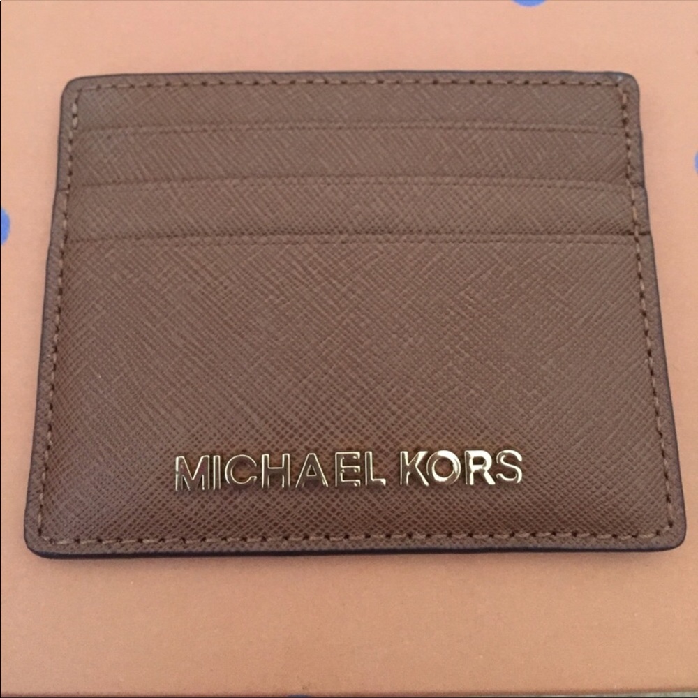 NWT Michael Kors Large Card Holder Im Luggage